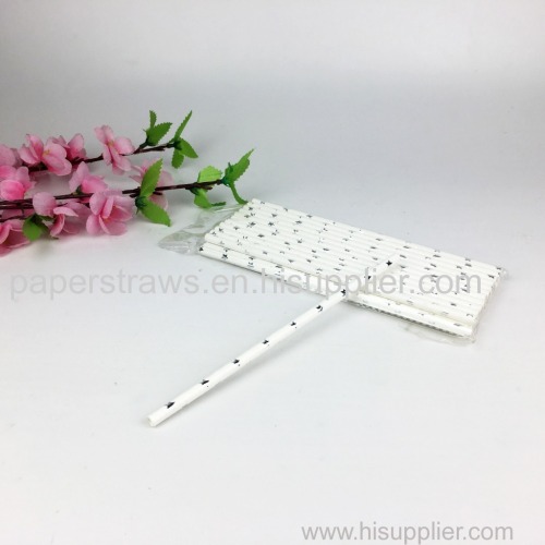 Economical custom design colorful juice straw disposable paper straw