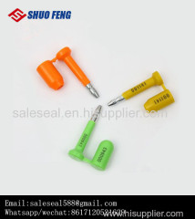 Tamper Evident High Security container bolt seal