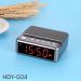 wireless bluetooth speaker with alarm clock and mobile phone holder display screen