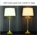 Glod Coated With TC Fabric Shade Desk Lamp