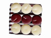 100pcs pack unscent white color tealight candle for wedding