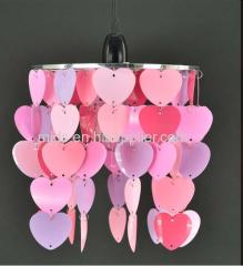 Non Electric Pink Heart PVC Pendant