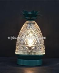 Pineapple Cut Glass Table Lamp