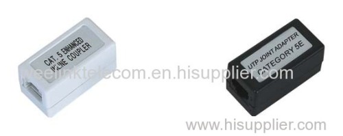 In-line coupler RJ45 keystone connector surface box female to female CAT6 coupler Shielded