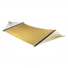 51 inch Double Caribbean Hammock Hand Woven Polyester Rope Outdoor Patio Swing Bed