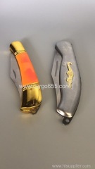 Small Pocket Folding Knife gift Knife with Abalone Shell handle Customized printed logo business gift