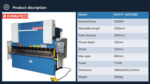 servo motor cnc bending machine press brake with 4 axis