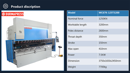 630KN CNC PRESS BRAKE WITH 2 AXES