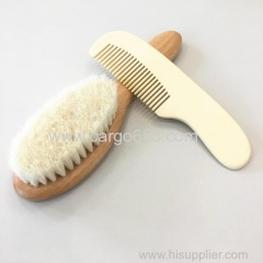 PersonalizedNatural Bamboo Baby Hair Brush and Comb Set Suitable for Newborns Infant Toddlers Soft Gentle Bristles