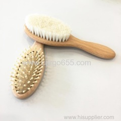 PersonalizedNatural Bamboo Baby Hair Brush and Comb Set Suitable for Newborns Infant Toddlers Soft Gentle Bristles