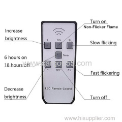 Battery operated Electric Flameless LED Tealight Candle with Timer and Remote Flickering Votive LED Tea Light Candles