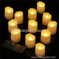 Battery operated Electric Flameless LED Tealight Candle with Timer and Remote Flickering Votive LED Tea Light Candles