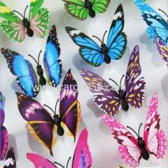 Home decor butterfly 3d wall sticker Unionpromo colorful PVC 3D butterfly wall stickers home decor