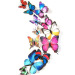 Unionpromo colorful PVC 3D butterfly wall stickers home decor