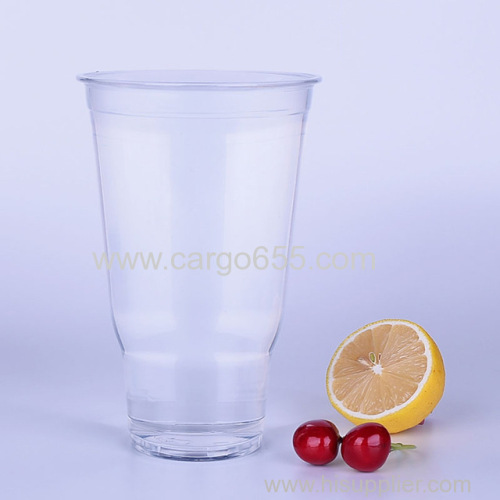 PET pint tumbler glass clear transparent disposable plastic cup