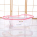 Simple European Style Transparent Baby Shower Deep Plastic Kids Bath Wash Tub