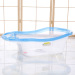 Simple European Style Transparent Baby Shower Deep Plastic Kids Bath Wash Tub