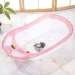 Simple European Style Transparent Baby Shower Deep Plastic Kids Bath Wash Tub