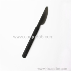 Heavy Duty Restaurant Cutlery Plastic Spoon Fork And Knife New style of heavy weight long handle disposable plastic PS