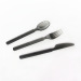 New style of heavy weight long handle disposable plastic PS spoons forks and knives