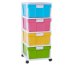Organizer plastic storage drawers colorful storge cabinet