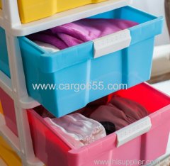 Hot sale organizer storage drawer cabinet plastic for home Organizer plastic storage drawers colorful storge cabinet