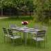 Garden wooden Sling dining set