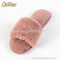 Woman home slipper shoes real leather suede winter sheepskin slipper