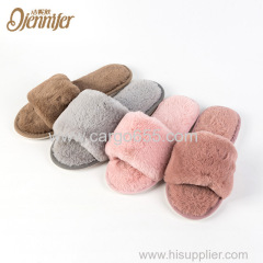 Woman home slipper shoes real leather suede winter sheepskin slipper