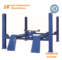 Chinese Supplier CE Certificate 4 Ton Hydraulic Four Post Lift