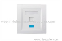 2 Port RJ45 Keystone Jack Face Plate