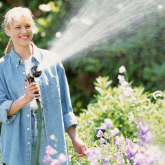 Plastic 8 pattern garden water spray nozzle