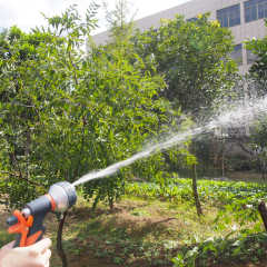 Plastic 8 pattern garden water spray nozzle