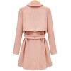 Wholesale coat woman long sleeve Trench coat with belt Women Stylish Thick Overcoat Fashion Long Sleeve