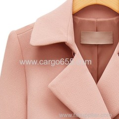 Wholesale coat woman long sleeve Trench coat with belt Women Stylish Thick Overcoat Fashion Long Sleeve