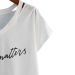 Wholesale fashion design custom printing 100% cotton custom v neck women white t shirt