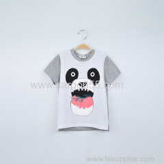 Wholesale top quality 100% cotton children wear panda summer kids garments