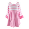 wholesale 2018 new arrivals children girl boutique dress children girl fancy cotton dress hot sale kids garments