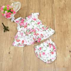 Newest girls boutique clothing baby girl 2 pcs suit set baby clothing baby garments