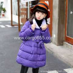 Girls' Pure Cotton Coat Heavy Winter Modern Clothing Children'S Windproof Fabric