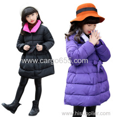 Girls' Pure Cotton Coat Heavy Winter Modern Clothing Children'S Windproof Fabric