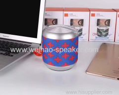 Fabric Cover little portable speakers with mobile phone hoder BT USB TF FM