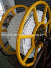 UHMWPE rope with high strength for stringing overhead transmission line
