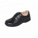 Black PU Synthetic Leather Kids School Shoes