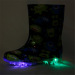 kids colorful pvc led light shoes children gumboot KB-08