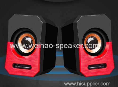 bass sound high quality 2.0 computer speaker for PC laptop notebook mobile phone