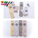 2017 Factory custom/wholesale combed cotton silicone print kneepad baby/kids knee high socks