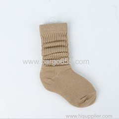 Autumn winter fashionable cheap blank non slip cotton tube kids socks