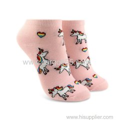 Wholesale Kids Unicorn Cartoon Ankle Socks