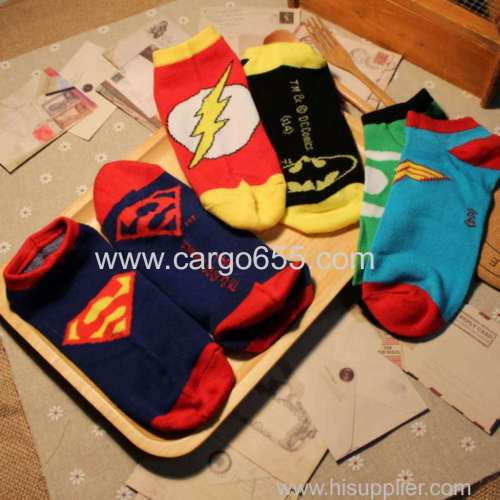 hot selling products cotton socks men women comics cartoon sock Spring boat socks